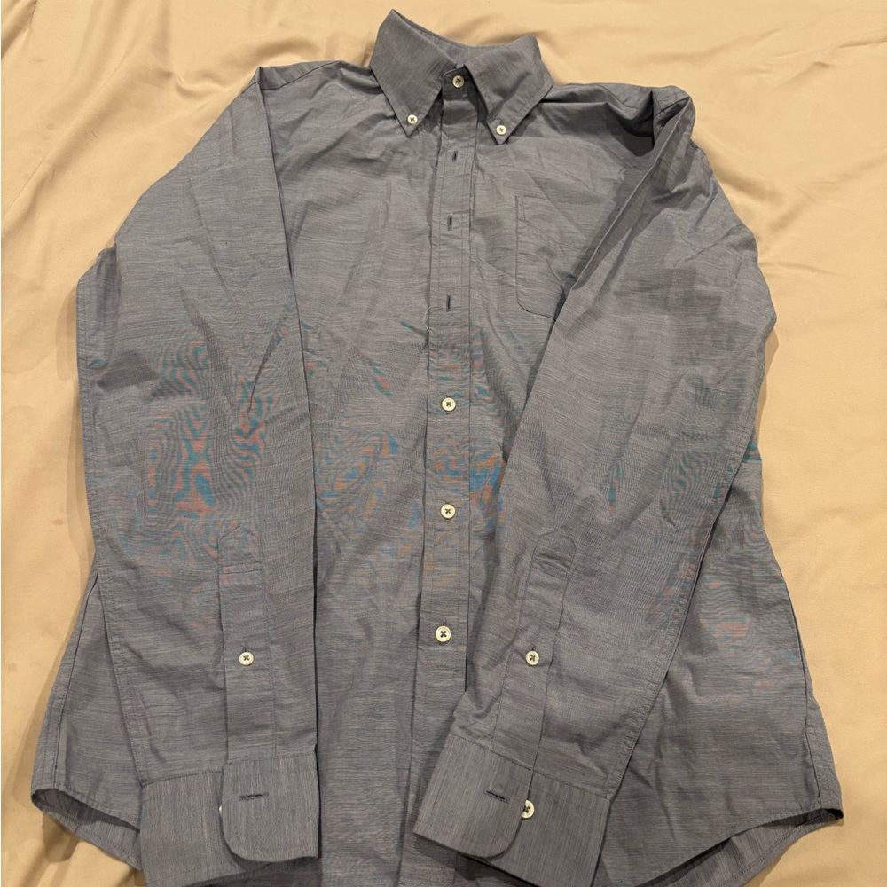 Brooks Brothers Gray Casual Button-Down Shirt